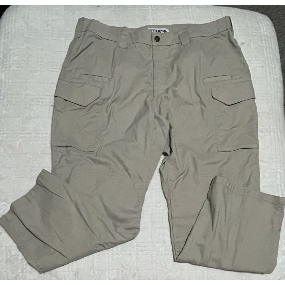 First‎ Tactical Velocity V2 Pants Mens 42x30 Khaki Cargo Ripstop Utility Pockets